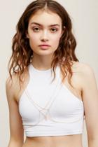 Free People Womens Amani Delicate Chain Bra