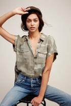 Rails Womens Cap Sleeve Camo