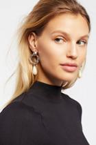 Pearl Drop Front Hoops By Free People