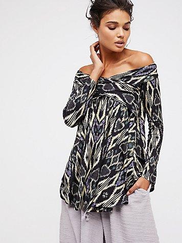Free People Arcadia Printed Top