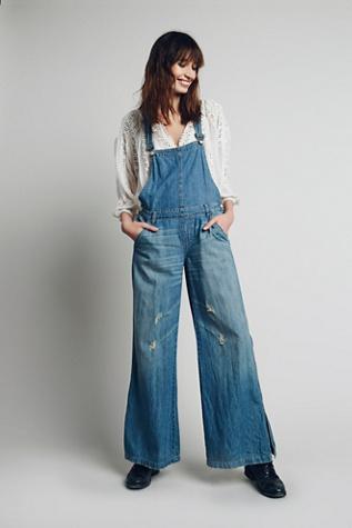 Free People Womens Ring Back Overall