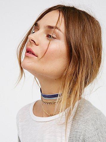 Silver Lining Layered Choker By Free People