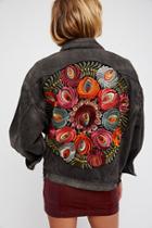 Oversized Embroidered Denim Jacket By Free People
