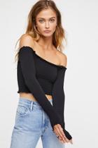 Textured Long Sleeve Crop By Intimately At Free People
