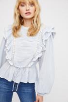 Pretty Pretty Pintuck Blouse By Free People