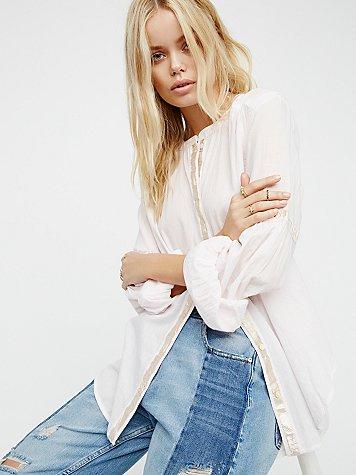 Shimmers And Stripes Buttondown By Free People