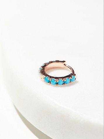 Venus By Maria Tash 1/4 Turquoise Eternity Hoop