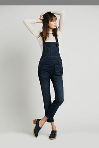 Fp Collection Womens Washed Denim Overall