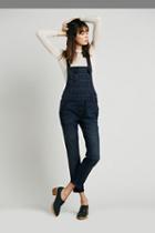 Fp Collection Womens Washed Denim Overall