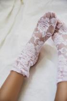 Free People Womens Smitten Lace Sock