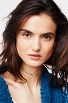 Amarilo Womens Pia Coin Opal Choker