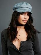 Billie Jean Faux Suede Lieutenant Hat By Free People