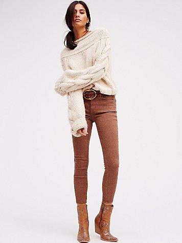 Free People Payton Jacquard Skinny