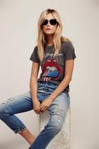 Free People Womens Rolling Stones Tee