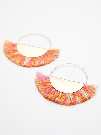 Super Fan Flare Hoops By Sandy Hyun X Free People