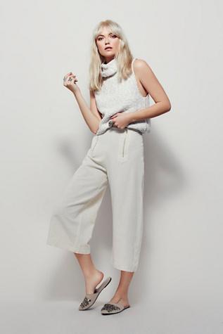 Free People Womens Retro Zipper Pants