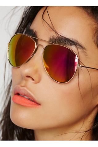 Free People Womens Endless Summer Aviator Sunnies