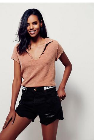 Nsf Womens Lolita Embroidered Short