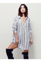 Free People X Cp Shades Womens Cozy Linen Dress