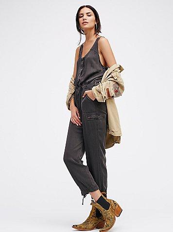 Free People Roaring Rayon Jumpsuit