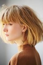 Lauren Hill Womens Channel Hoop Earrings