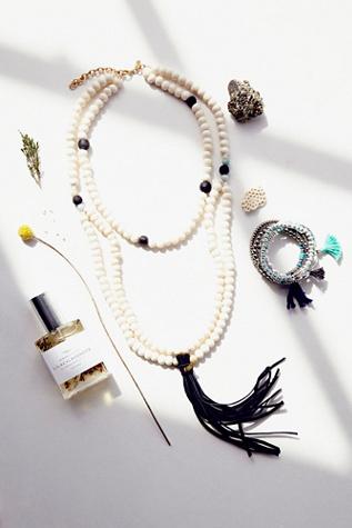 Jonsey Woods X Free People Womens Presley Mega Rosary Neck