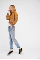Free People Womens Stencil And Destroy Jean