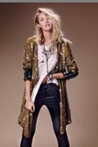 Free People Womens Crossed Coin Jacket