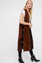 Ring Suede Vest By Understated Leather At Free People