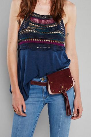Free People Womens Two Tone Pocket Belt