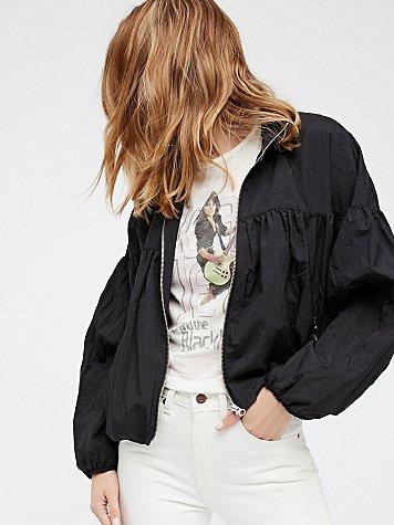 Now Or Never Nylon Bomber By Free People