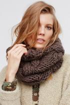 Free People Womens Cozy Cable Knit Snood