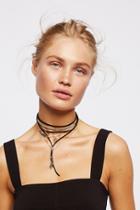 Jayden Charm Mix Leather Bolo By Free People