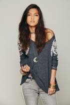 Free People Womens Rockabilly Raglan Printed