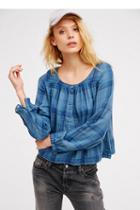 Cp Shades X Free People Womens Swing Plaid Top