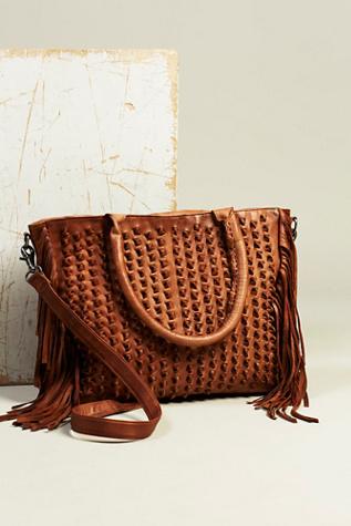 Day And Mood Womens Lily Fringe Satchel