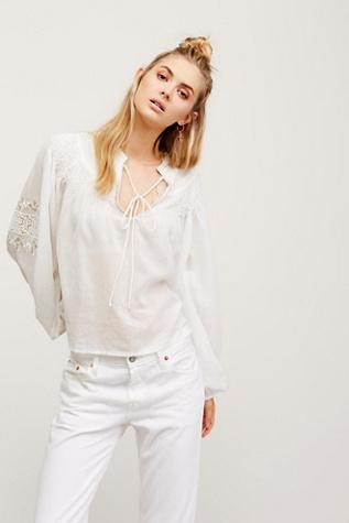 Free People Womens Picnic In The Park Top
