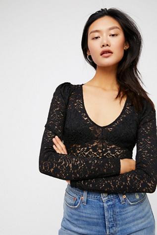 Lace Puff Sleeve Layering By Intimately At Free People