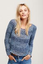 Free People Womens Gauzy Pullover