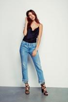 3x1 Womens Fringe Cropped Jean