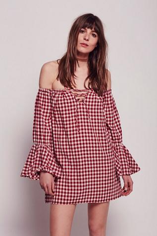 Capulet Womens Your Move Gingham Tunic