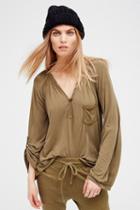 Free People Womens Bootcamp Henley