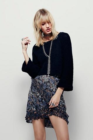 Free People Womens Around The World Skirt