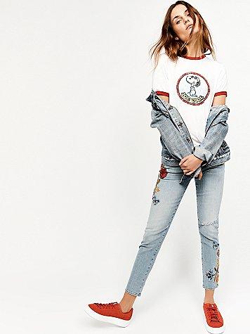 Marilyn Embroidered Skinny Jeans By Driftwood