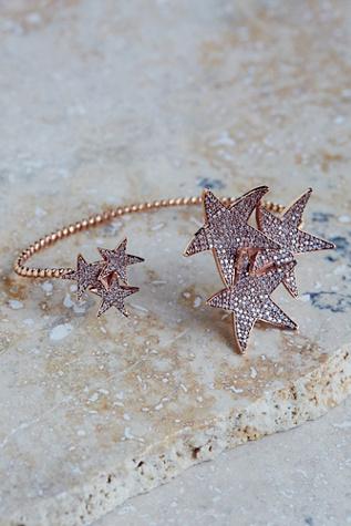 Free People Womens Star Cluster Hand Cuff