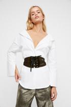 Velvet Lace Up Corset By Laurel &amp; Gold For Fp At Free People