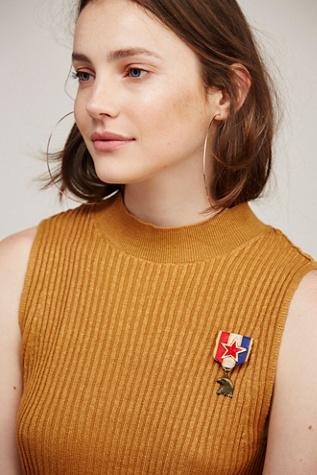 Free People Womens Military Star Pin