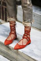 Jeffrey Campbell Womens Shay Lace Up Flat