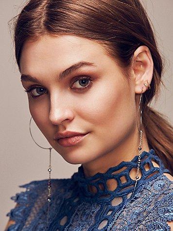 Amber Threader Hoops By Free People