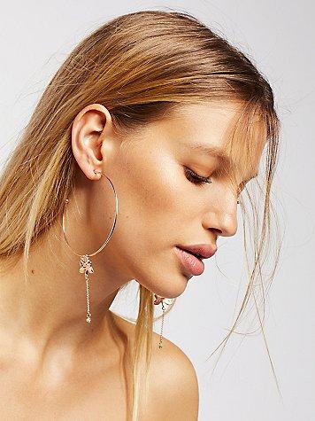 Charming Drop Hoops By Free People